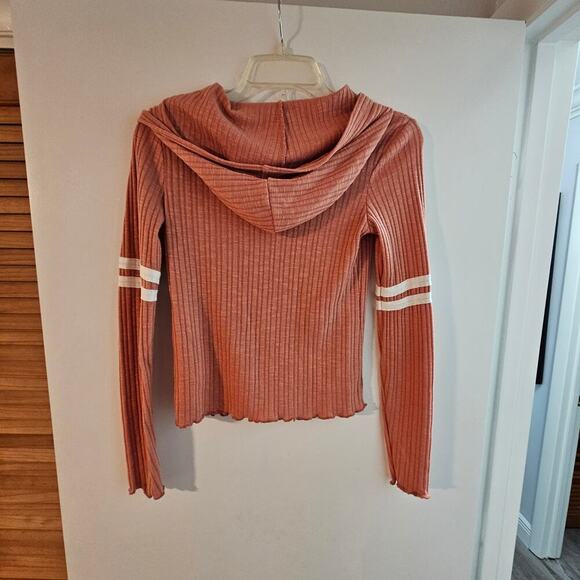 Juniors Rue 21 Zip-Up Cropped Hooded Jacket Size Small - Picture 3 of 5